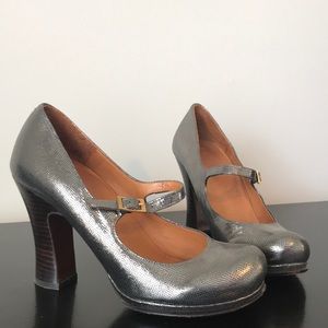 Chie Mihara Pewter Mary Janes